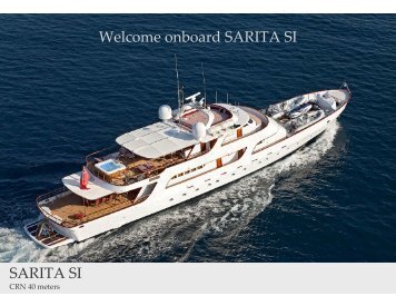 Motor Yacht Sarita Si - Taylor'd Yacht Charters