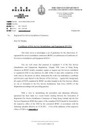 Letter to Registered Fire Service Installations Contractor - 香港消防處