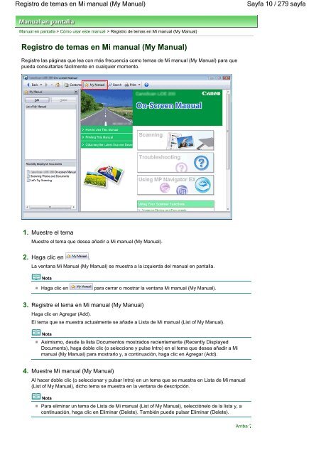 CanoScan LiDE 100 Manual en pantalla - Canon Europe