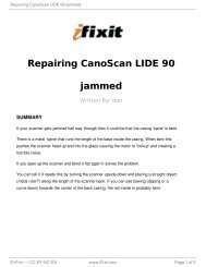 Repairing CanoScan LIDE 90 jammed - iFixit