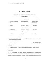 Interpretation (Definition of Native) Ordinance Cap. 64 - Sabah Lawnet
