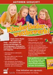 Kinderlieder- wettbewerb! - cap-music