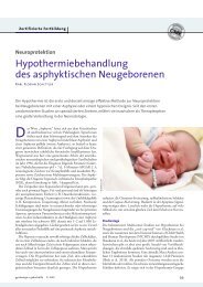 Hypothermiebehandlung des asphyktischen Neugeborenen