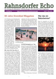 Ausgabe 10/02 - April / Mai 2010 - Bürger für Rahnsdorf