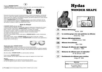 WONDER SHAPE - Hydas Fabrik für Medizinalbedarf GmbH