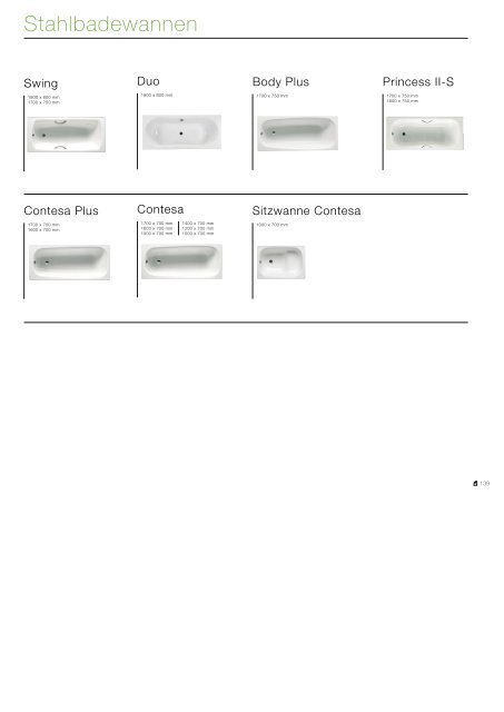 Bad-Kollektionen 118 W+W 118 Element 118 Khroma 118 ... - Roca