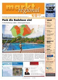 Pack die Badehose ein! - markt regional