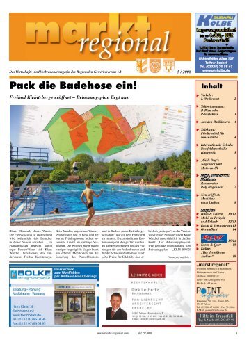 Pack die Badehose ein! - markt regional