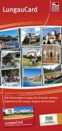 LungauCard Broschüre - Ferienregion Lungau