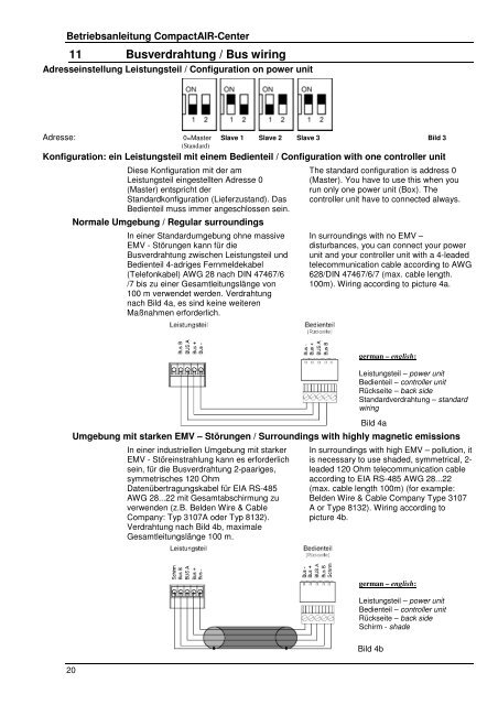 Betriebsanleitung Operating instructions CompactAIR-CENTER