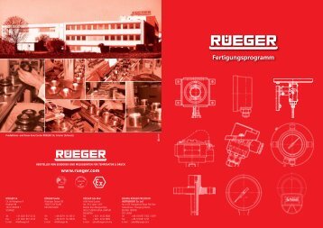 allgemeines fertigungsprogramm - Rueger