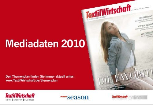 Mediadaten 2010 (PDF) - TextilWirtschaft