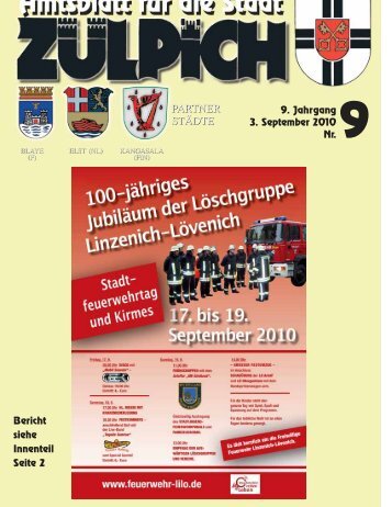 Amtsblatt 09/2010 - Stadt Zülpich