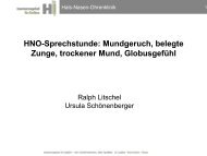 HNO-Sprechstunde: Mundgeruch, Belegte Zunge, Trockener Mund