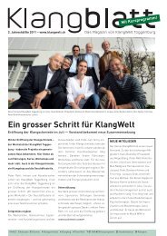 Ausgabe 2011-2 - Klangwelt Toggenburg