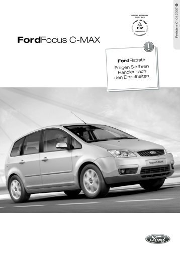 Preisliste Ford C-Max, 1/2007 - mobilverzeichnis.de