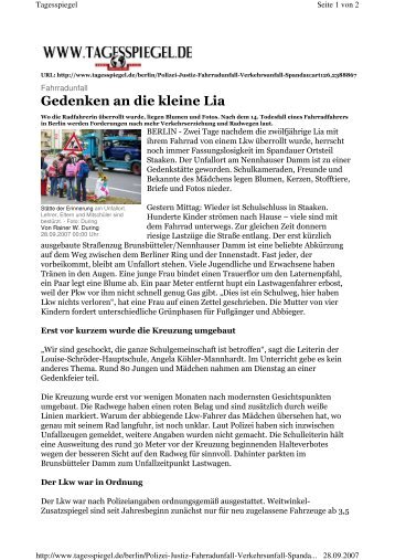 Gedenken an die kleine Lia - Claudia Hämmerling