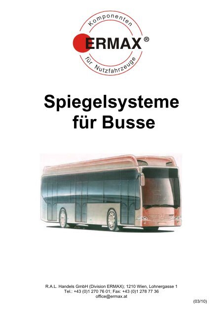 Spiegelsysteme f r Busse Ermax