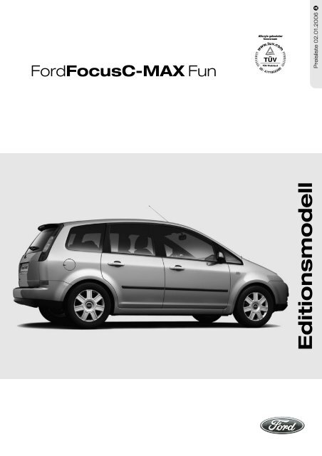 Preisliste Ford Focus C-Max Fun, 1/2006 - mobilverzeichnis.de