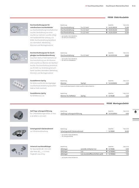 Innenleuchten 2009-10