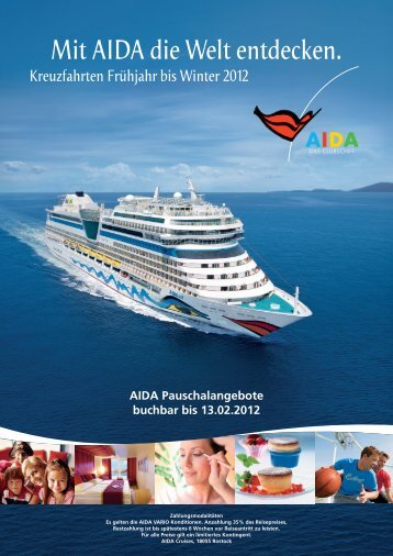 Kreuzfahrten Frühjahr bis Winter 2012 AIDA Pauschalangebote