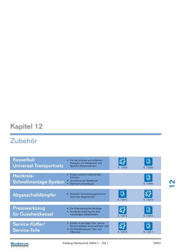 Kapitel 12 Zubehör - Buderus