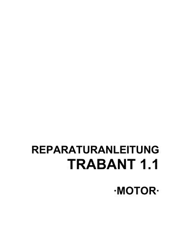 Trabant 1,1 Motor (PDF) - Cartoon Trabant