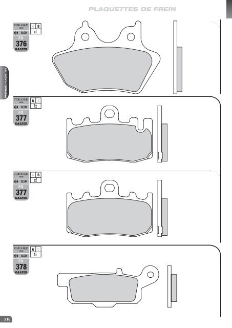 Galfer's 2010-2011 brake pad - Galfer Brakes