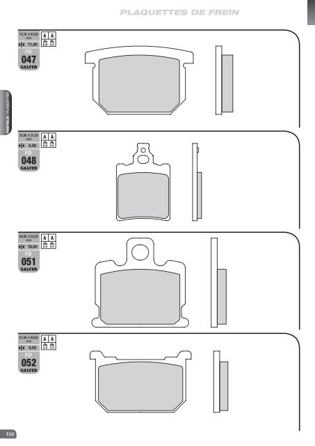 Galfer's 2010-2011 brake pad - Galfer Brakes