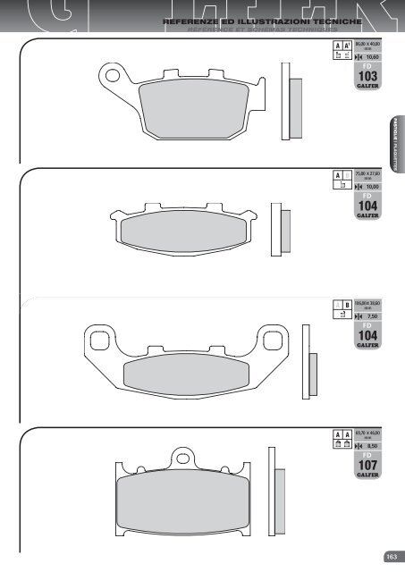 Galfer's 2010-2011 brake pad - Galfer Brakes