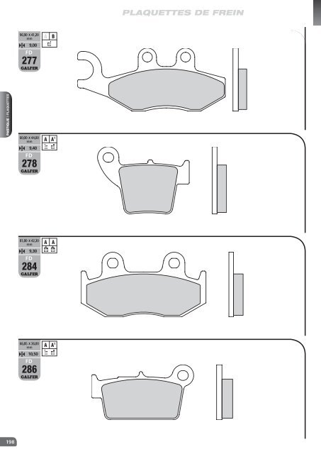 Galfer's 2010-2011 brake pad - Galfer Brakes