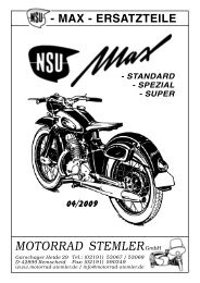 NSU MAX (Standard, Spezial, Super) - Motorrad Stemler GmbH