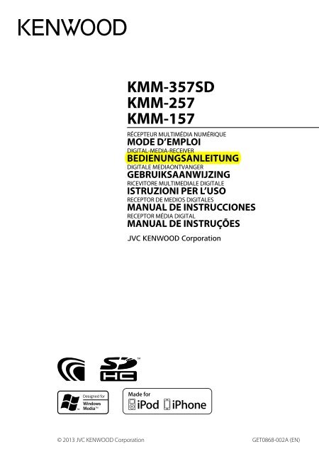 KMM-357SD KMM-257 KMM-157 - Kenwood