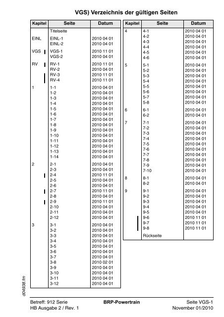 BETRIEBSHANDBUCH - Rotax Aircraft Engines