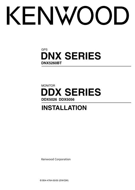 DNX SERIES DDX SERIES - Kenwood