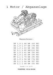 Motor / Angasanlage WBX - Club 80-90