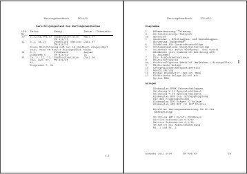 Wartungshandbuch DG-400 Berichtigungsstand ... - DG Flugzeugbau