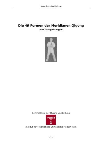 Qigong-Lehrmaterial: Daoyin Yangsheng Gong ... - TCM-Institut Köln