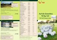 Golf - TUI ReiseCenter