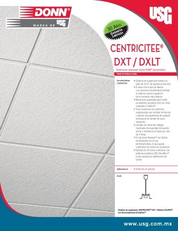 CENTRICITEE® DXT / DXLT - Usg