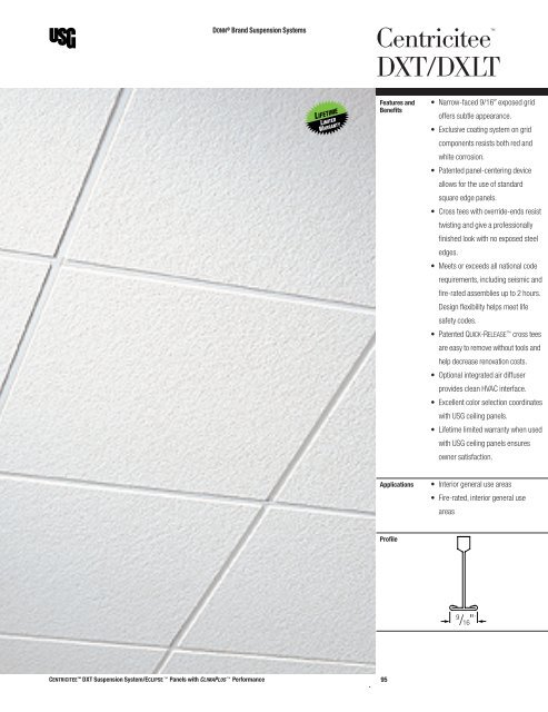 Centricitee Dxt Dxlt Donn Brand Suspension Systems