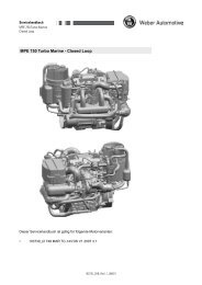 MPE 750 Turbo Marine - Closed Loop - Weber Motor: Weber Motor