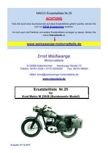 5 free Magazines from WEISSWANGE.MOTORRADTEILE.DE