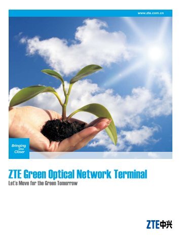 ZTE Green Optical Network Terminal - ZTE Poland