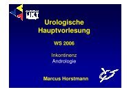 Hauptvorlesung InkAndro - Universitätsklinik für Urologie, Tübingen