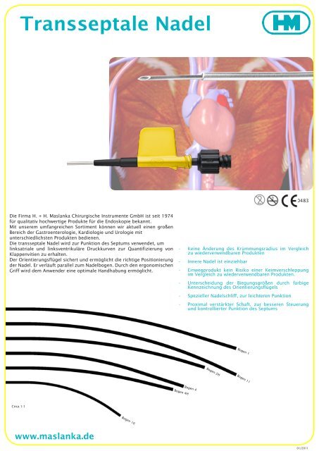 Transseptale Nadel - H. + H. Maslanka Chirurgische Instrumente ...