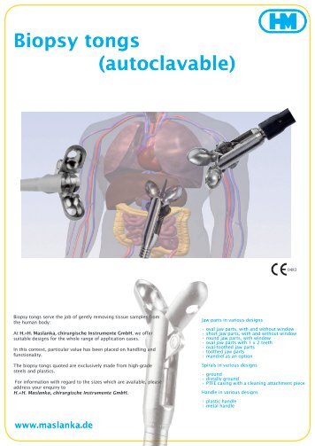 Biopsy tongs - H. + H. Maslanka Chirurgische Instrumente GmbH