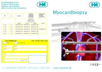 Biopsie myocardique - H. + H. Maslanka Chirurgische Instrumente ...