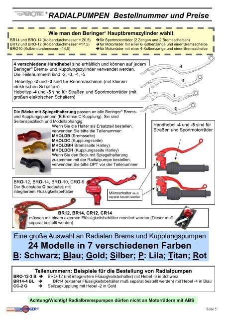 Beringer Bremssysteme - Rahmenschmiede