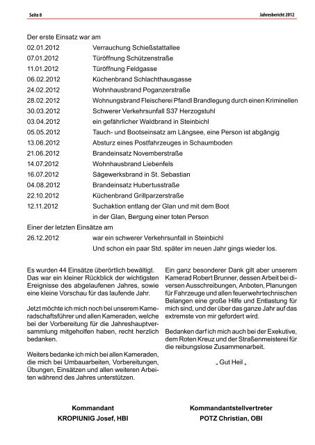 Jahresbericht 2012